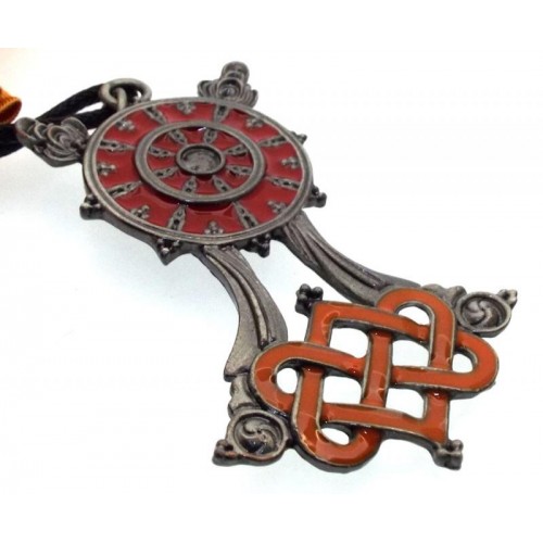 Briar Dharma Charms Buddhist Wheel Pendant